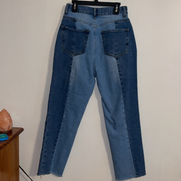 🌹PACSUN TWO TONE BLOCK HIGH RISE STRAIGHT JEANS - Picture 5 of 9